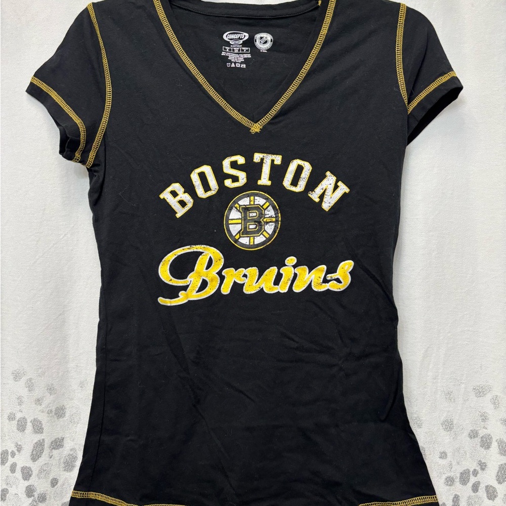 Black and Gold Fitted Cap Sleeve Tee
